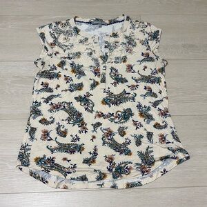 3/$10 Daniel Rainn Cream Paisley Floral Top